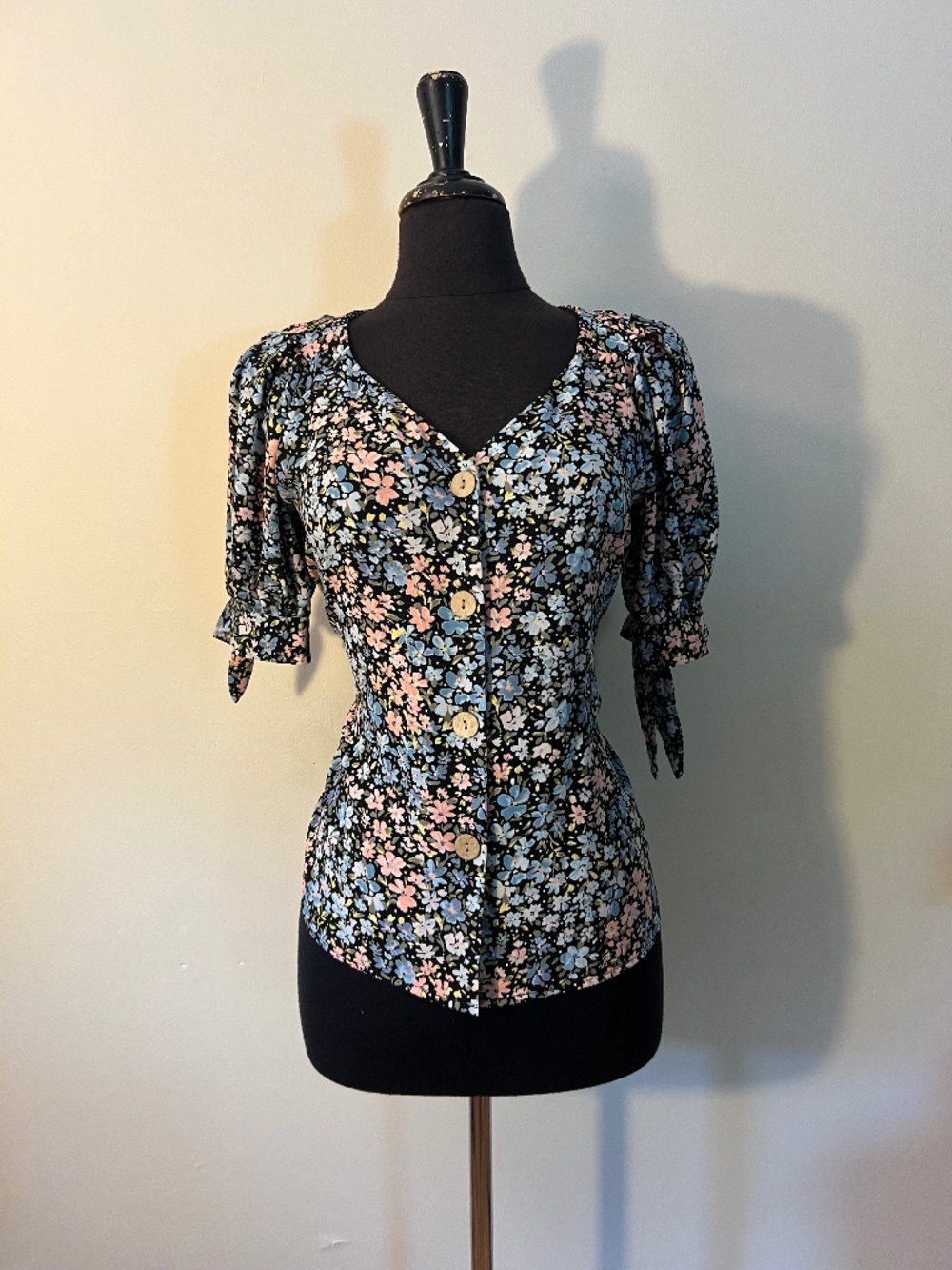 Lauren Conrad Floral Button Up Top
